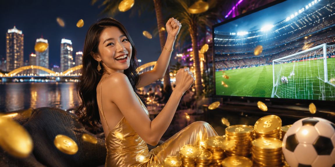 Màn hình cá cược bóng đá sáng neon tại Đà Nẵng về đêm